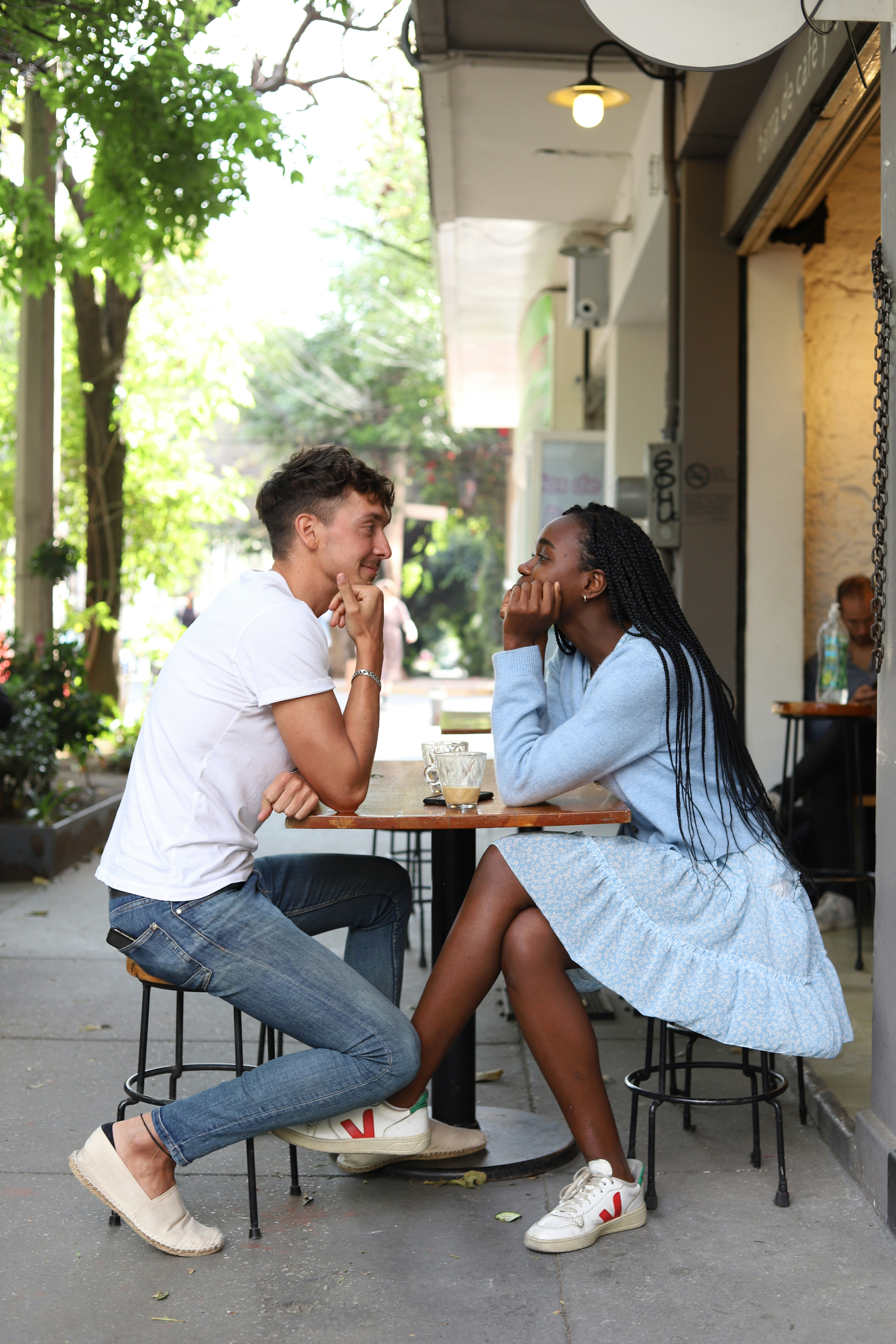 Couple at cafe